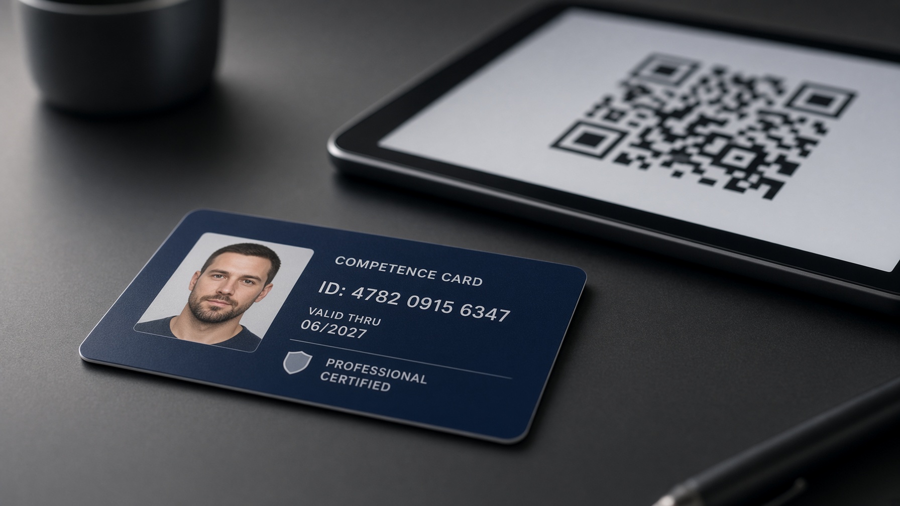 A driver competence card
